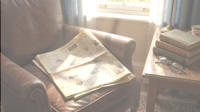 Person writing an obituary for a parent at a desk